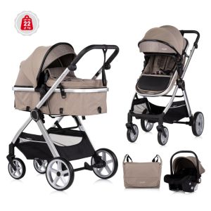 Chipolino Kolica za bebe Vista 3U1 Tiramisu KKVS02503TR
