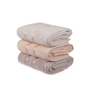 Colourful Cotton Set ručnika PEARL, 50*90 cm, 3 komada, Dolce - Light Yellow, Light lilac, Salmon