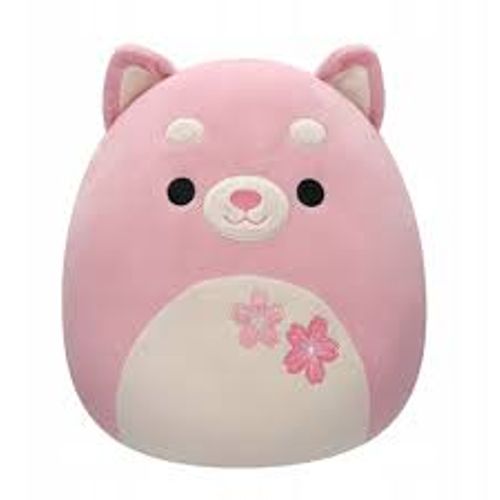 Squishmallows 30cm - etude - roza shiba s trešnjinim cvijetom slika 1