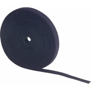 FASTECH® 696-330C prianjajuća traka za povezivanje grip i mekana vunena tkanina (D x Š) 5000 mm x 10 mm crna 5 m