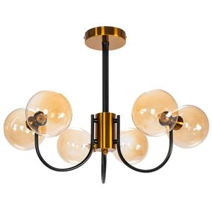 Viseća staklena stropna svjetiljka APP1120-6CP  Gold