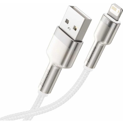 USB kabel za Lightning Baseus Cafule 2.4A 1m (bijeli) slika 3