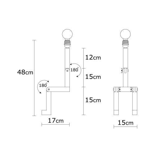 Stona Lampa Milet - N-832 Natural slika 6