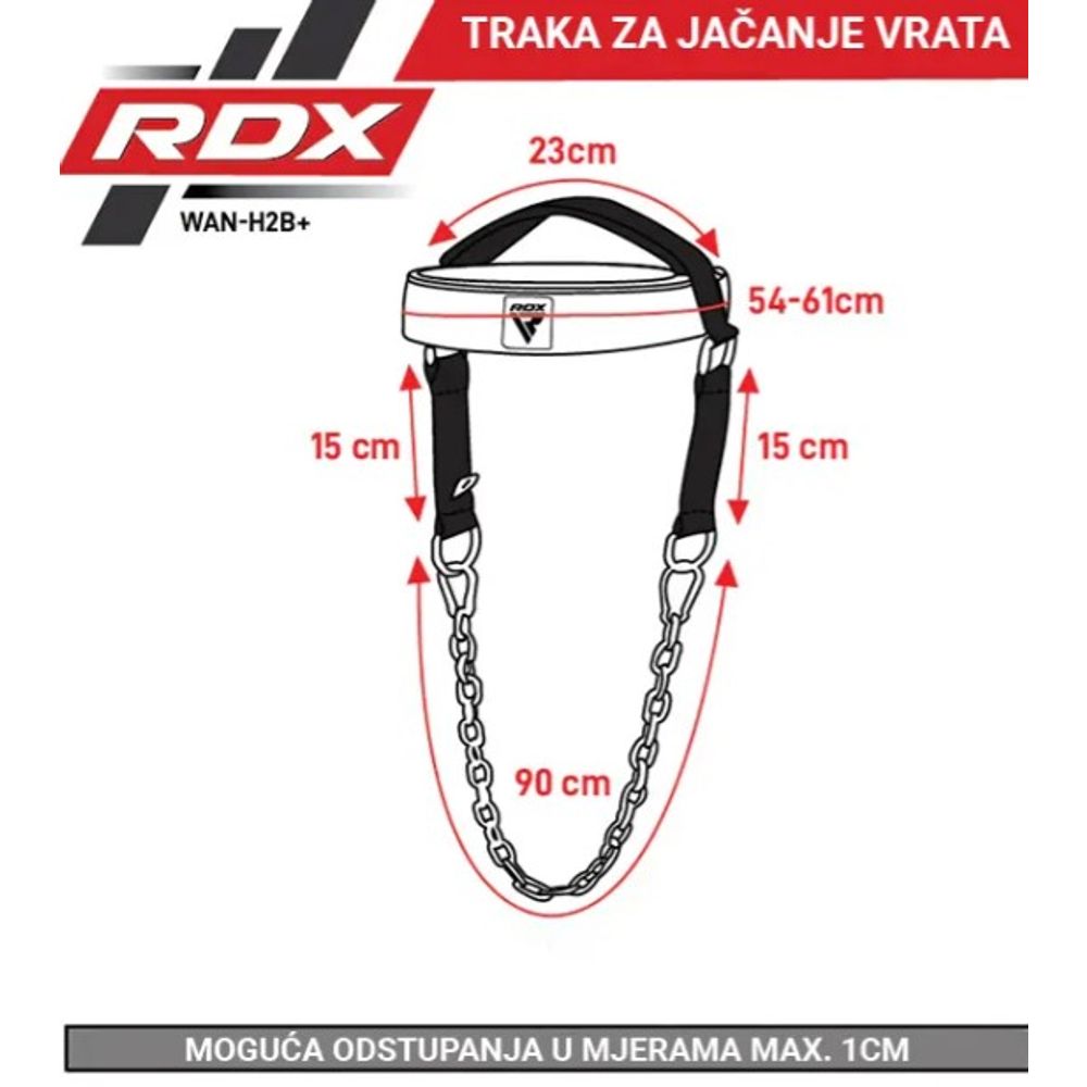 RDX Sports Pojas za vrat H2 Plus slika 6