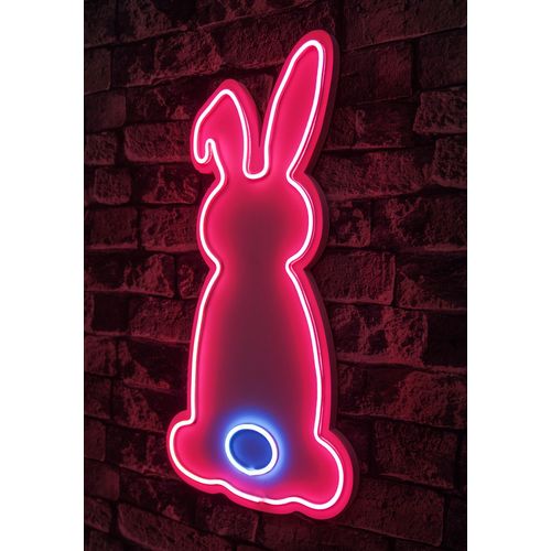 Wallity Ukrasna plastična LED rasvjeta, Rabbit - Pink, Blue slika 8