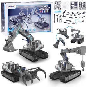 3u1 set građevinska mehanizacija bager kran utovarivač 168el za5013