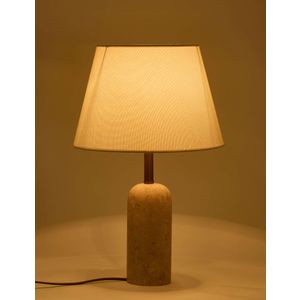 Lampa za Sto Kumas sa Sapkom od Travertina - boje: krem bež
