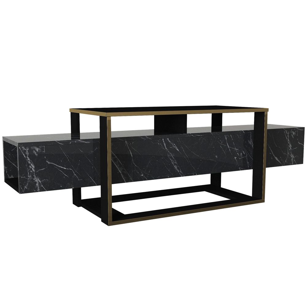 TV Stalak Bianco Black Gold slika 4