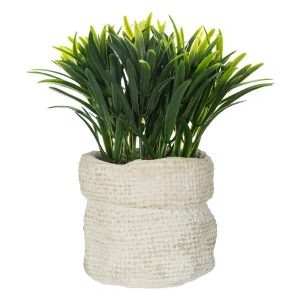 Atmosphera umjetno cvijeće u tegli 14cm pe/cement siva