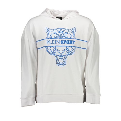 PLEIN SPORT SWEATSHIRT WITHOUT ZIP MAN WHITE slika 1