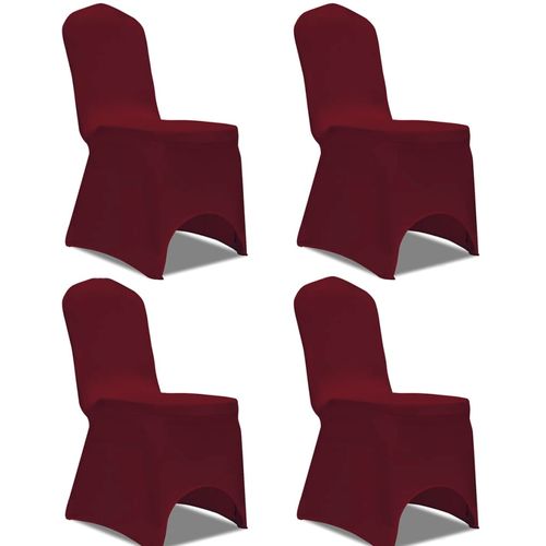 Rastezljiva navlaka za stolice 4 kom Bordo boja slika 39