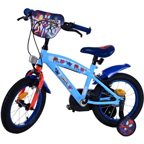 Dječji bicikl Volare Spidey Kids 14" plavi s dvije ručne kočnice slika 9