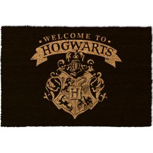 Harry Potter Otirač 'Dobrodošli u Hogwarts' Crni 37x55 cm