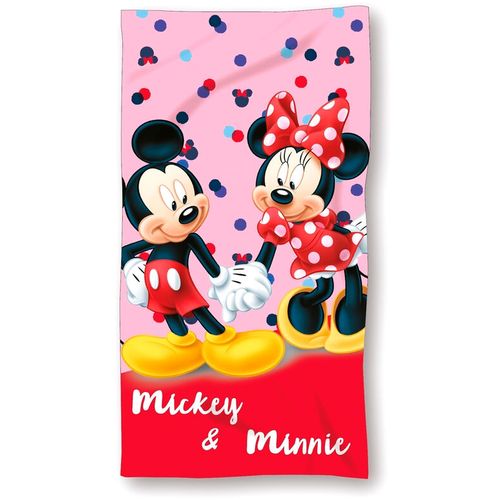 Disney Mickey &#38; Minnie microfibre beach towel slika 1