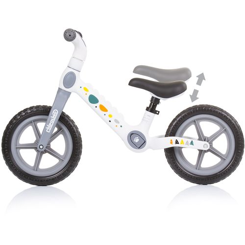 Chipolino bicikl bez pedala DIno white-grey slika 3