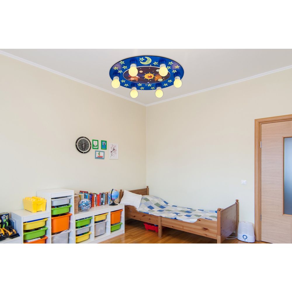 Luster L1539 - Plavi Drveni Luster slika 1