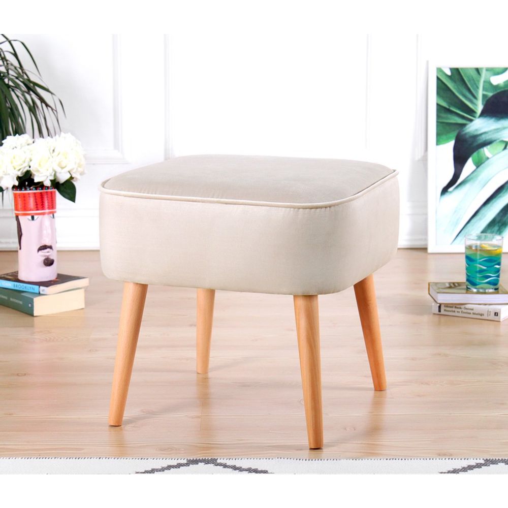 Moouv 7083 - Pouf od kremaste boje slika 2