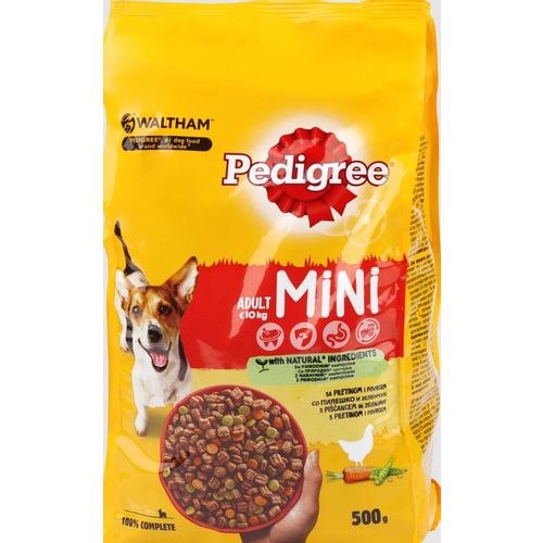 Pedigree briketi, Mini, živina I povrće 500g slika 1