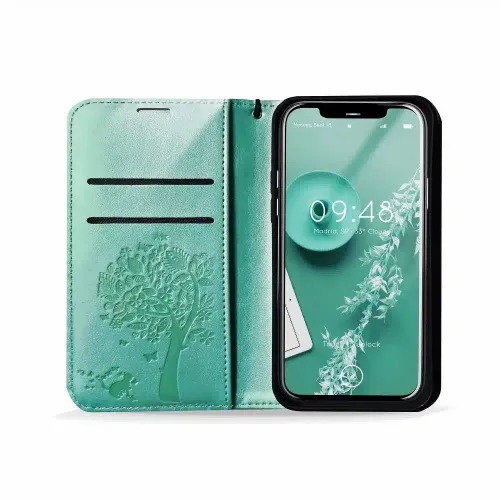 MEZZO Book case za XIAOMI Redmi NOTE 10 Pro tree green slika 6