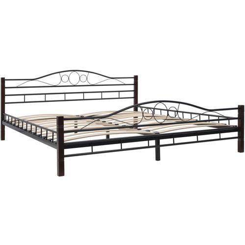 275849 Bed with Mattress Black Metal 180x200 cm(246743+241405) slika 41