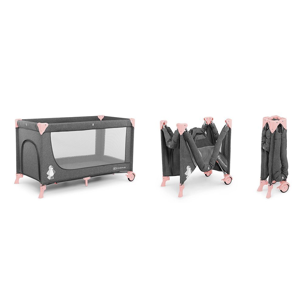 Kinderkraft Vikend krevetac JOY, Pink slika 8