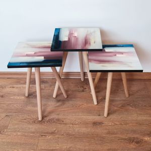 Set Nesting Stolova (3 Komada) - Različite Boje