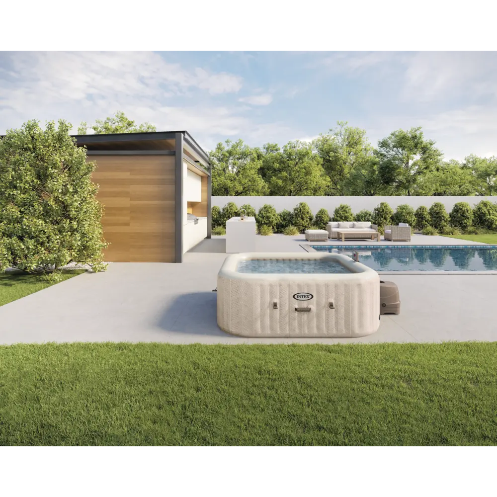 Intex hidromasažni bazen 196x196x71 cm Chevron Deluxe, kvadratni - 8472NP slika 2