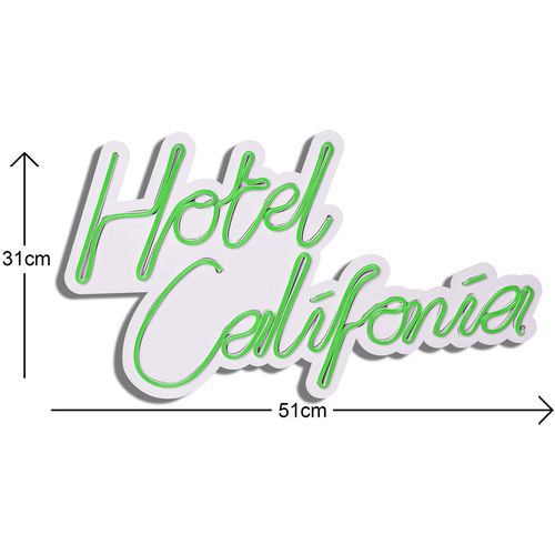 Wallity Ukrasna plastična LED rasvjeta, Hotel California - Green slika 12