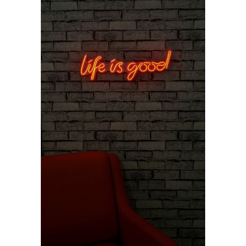 Life Is Good - Red Red Decorative Plastic Led Lighting slika 3