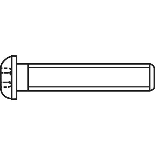 TOOLCRAFT 839803 vijak s lećastom glavom M4 30 mm unutarnji šesterostrani nehrđajući čelik A2 100 St. slika 1