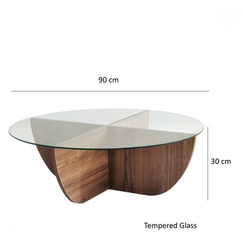 Lily - Walnut Walnut Coffee Table slika 9