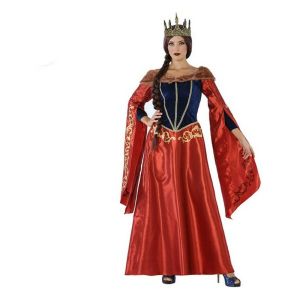 Svečana odjeća za odrasle 113916 Crvena Mornarsko plava Srednjovjekovna Kraljica M/L