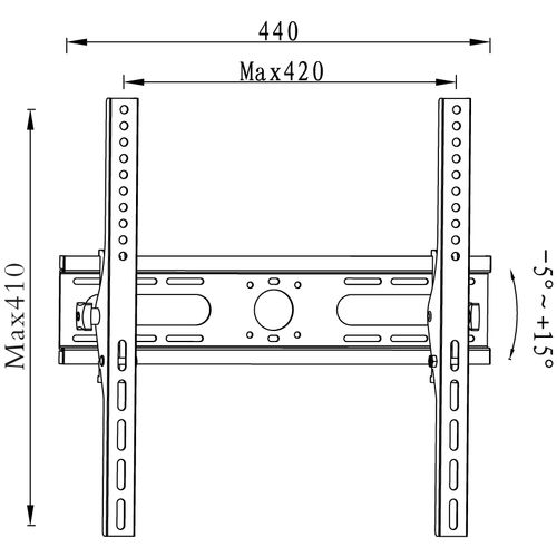 Nosač za TV podesivi OLIMP-414 25"-52" slika 2