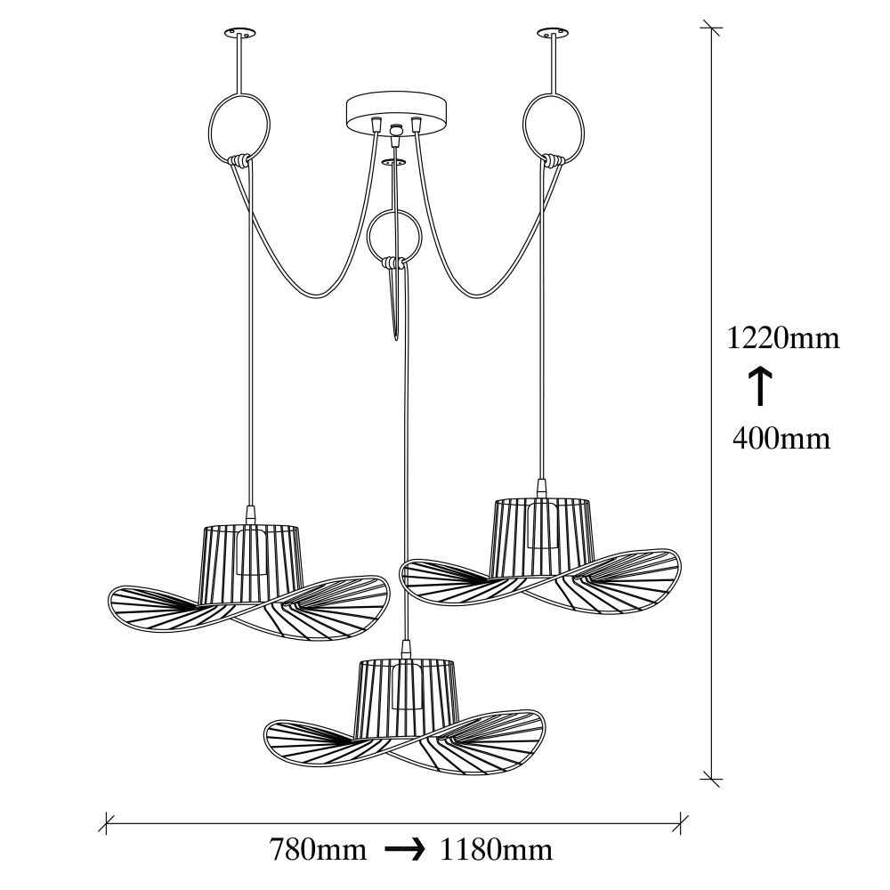 Luster Tel - 6741 Black Chandelier slika 3