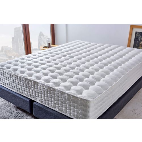 Woody Fashion Madrac, Bijela boja, London 160x200 cm Double Size FR Fabric PocketSpring Luxury Mattress slika 2