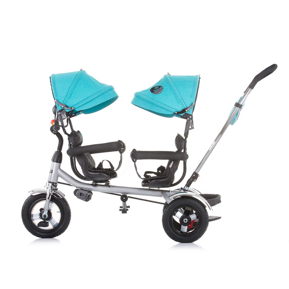 Chipolino tricikl za blizance 2Play mint  slika 3