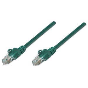 Intellinet prespojni mrežni kabl, Cat6 certified, U/UTP, 1m, zeleni