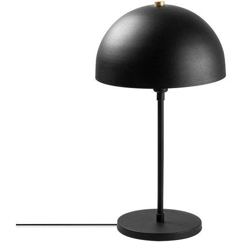 Opviq Stolna lampa VARZAN metalna crna promjer 28 cm, visina 18 cm, ukupna dimenzija 28 x 28 x 50 cm, duljina kabla 200 cm, E14 40 W, Varzan - 10856 slika 1
