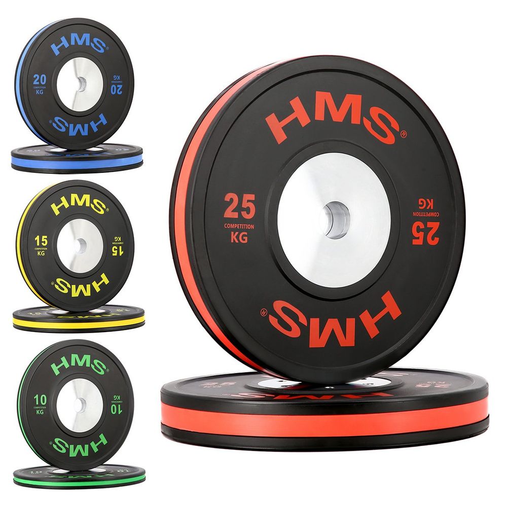 Btbr olimpijski plošče - set branika (10 kg, 15 kg, 20 kg, 25 kg) slika 2