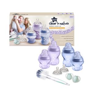 Tommee Tippee Closer to nature set bočica za hranjenje, ljubičasti