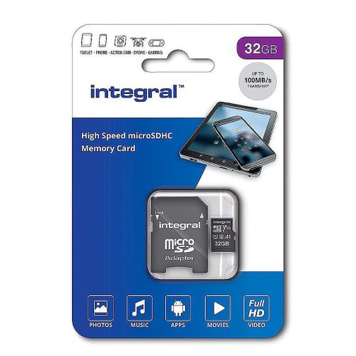 Integral 32GB High Speed microSDHC/XC V10 UHS-I U1 memorijska kartica slika 2