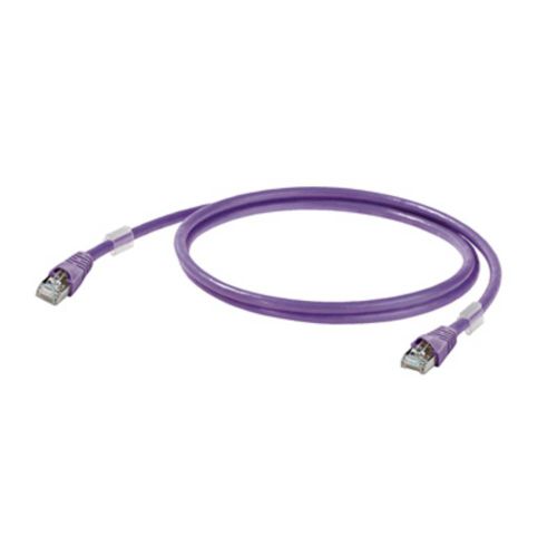 Weidmüller 1201270002 RJ45 mrežni kabel, Patch kabel cat 6a S/FTP 0.20 m magenta UL certificiran 1 St. slika 1