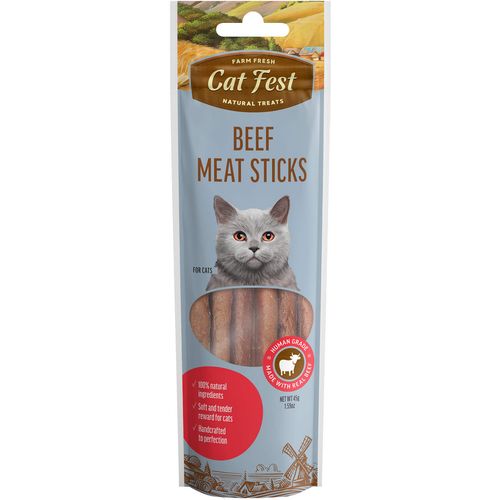 Cat Fest Meat Sticks, poslastica za mačke s govedinom, 45 g slika 1