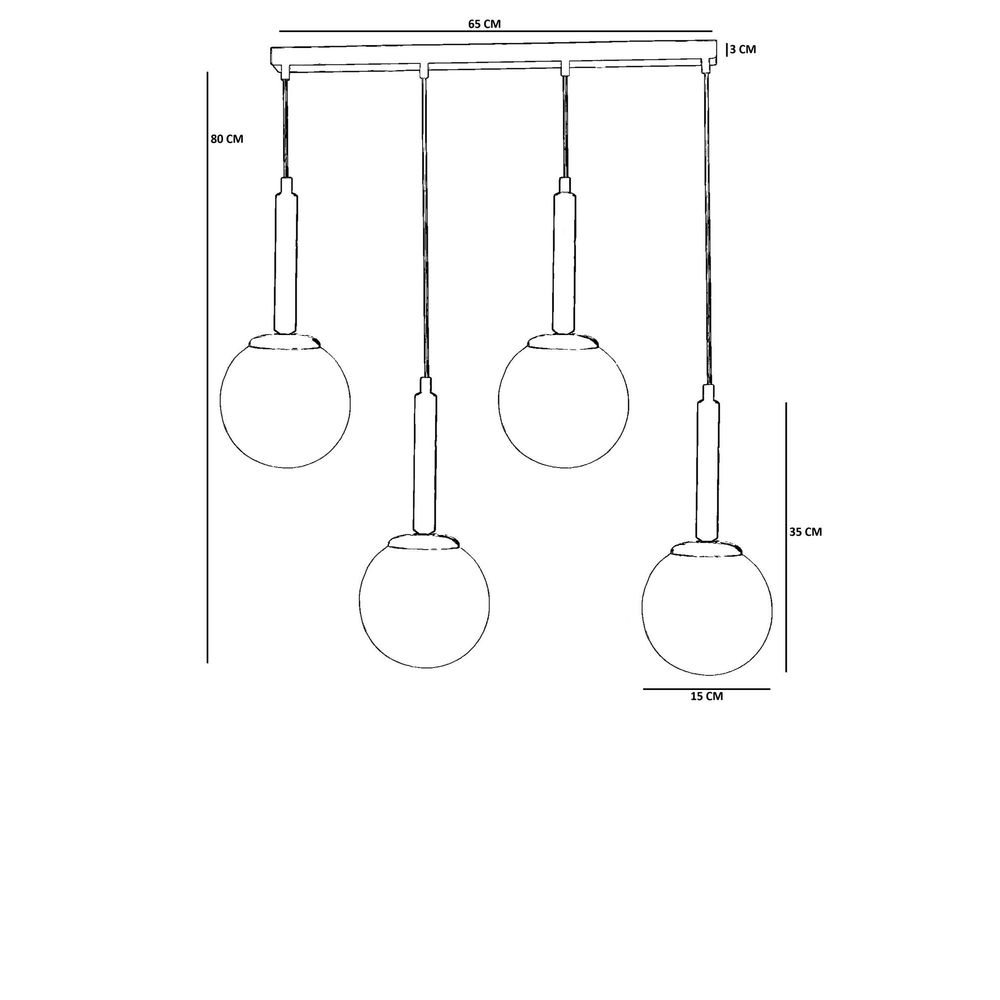 Opviq Luster 154, Siva, Crna slika 4