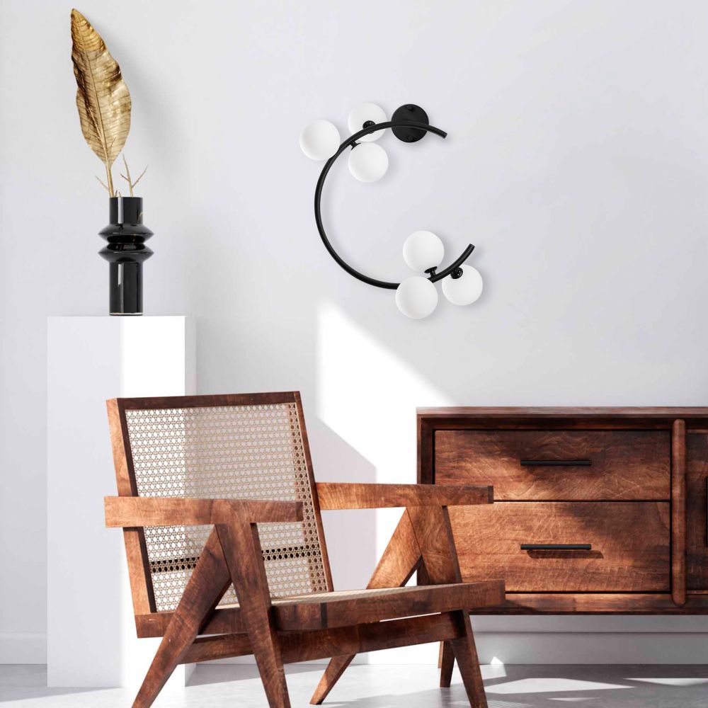 Luminar - Crna Zidna Lampa 14130 slika 1