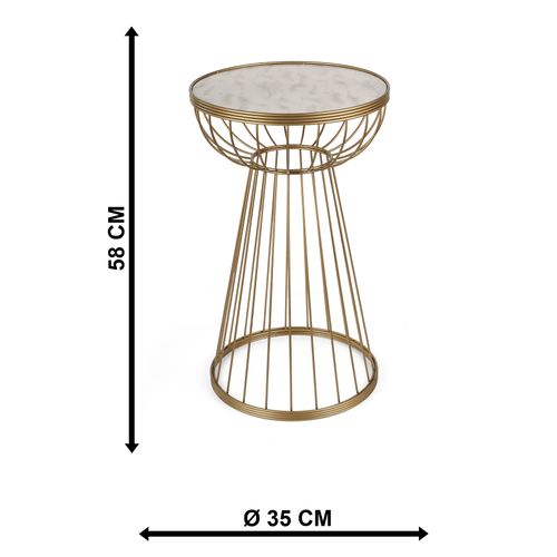 Gauge Concept Stolić za kavu Mantar Antique ,Mramor slika 2