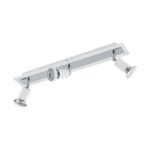 Eglo Sarria reflektor/3, led, gu10, 3x5w, 3x400lm, krom/bijela 