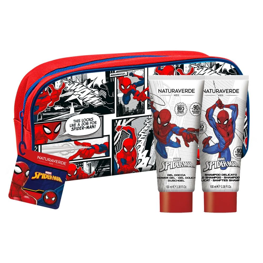 Naturaverde Kids Spiderman Dječiji poklon set (tuš gel + šampon + neseser)  slika 1