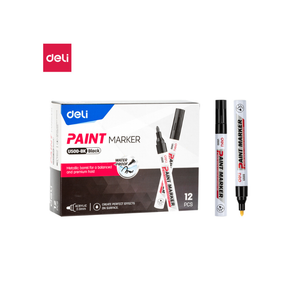 PAINT MARKER DELI crni - okrugli vrh 2mm EU500-BK