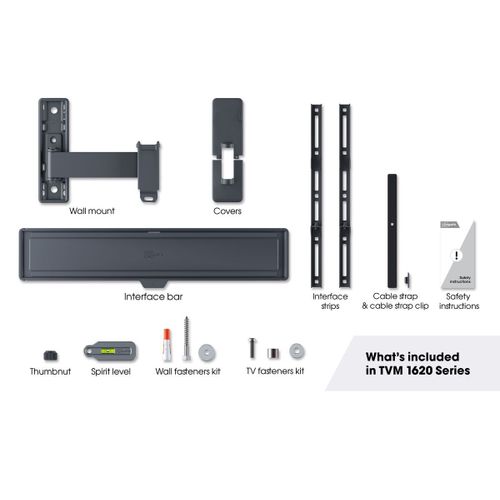 Vogels TVM1623, zidni nosač za ekrane od 40"-77", nagib 15° pomak 120°, do 35kg slika 5